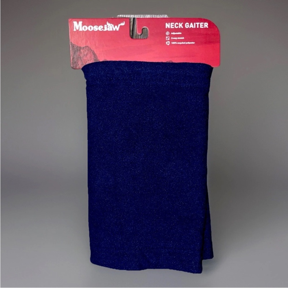 Moosejaw Fleece Neck Gaiter Navy Blue Trsilcraft One Size NWT